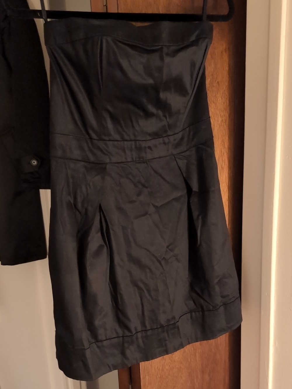 French Connection Black Strapless Party Dress